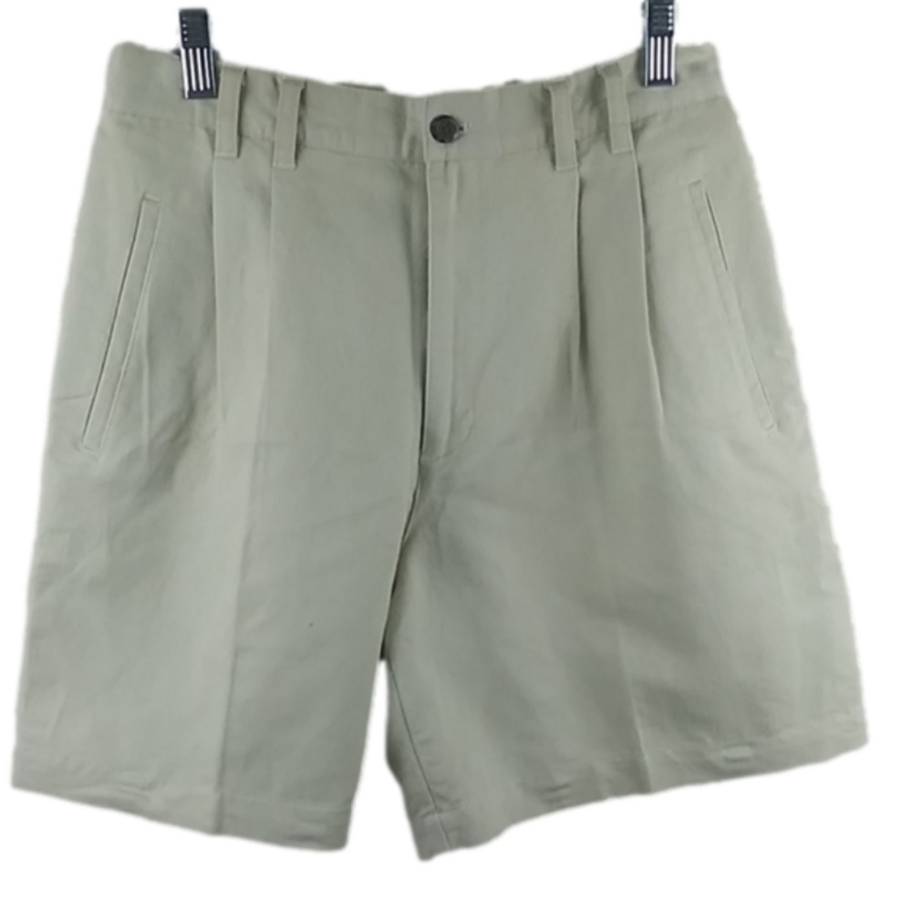 Bugle Boy Collection For Her Vintage Oatmeal Zip Up High Rise Bermuda Short